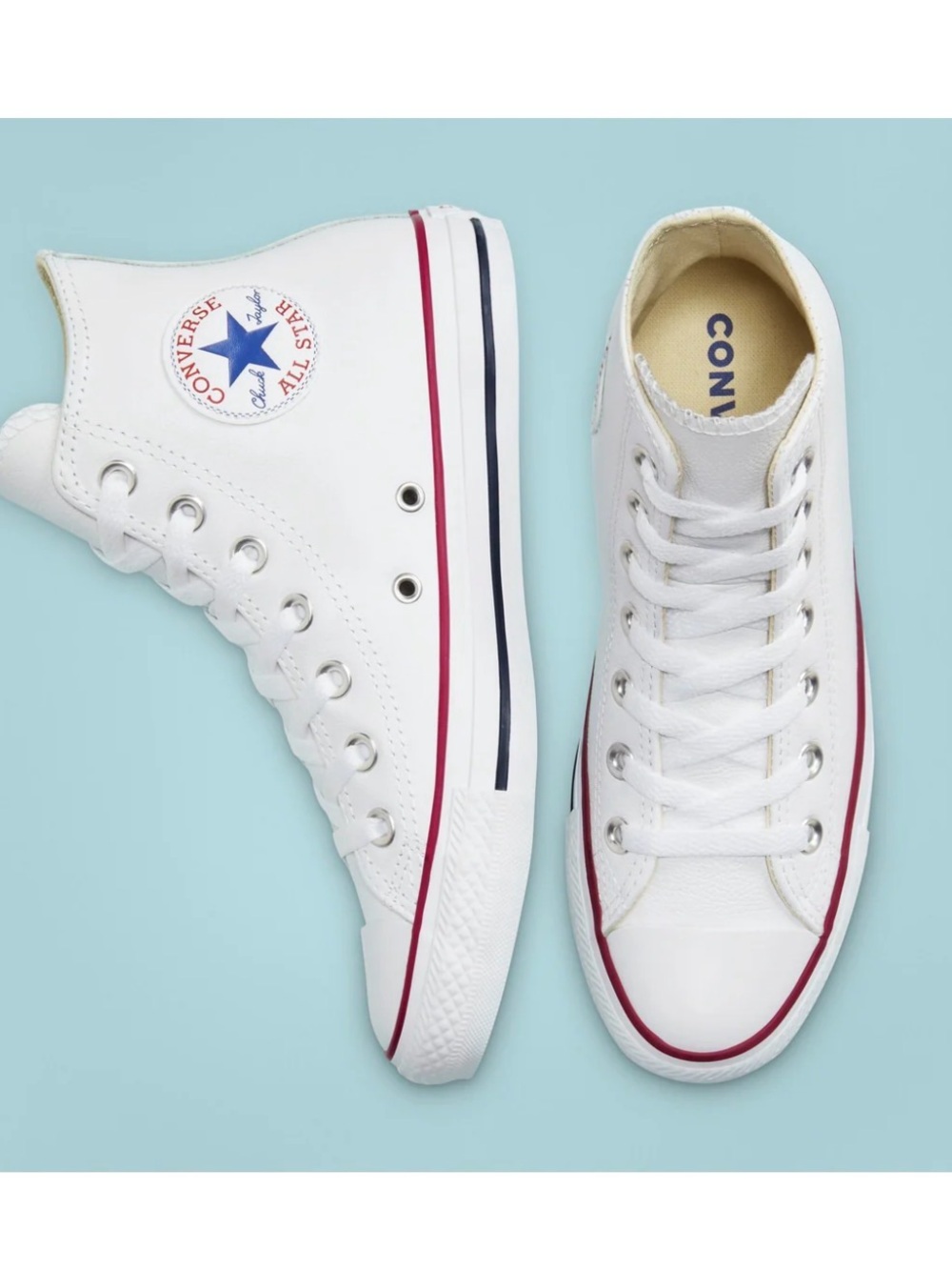Pre-Owned Excellent Chuck Taylor All Star  High-Top Sneakers - Optic White